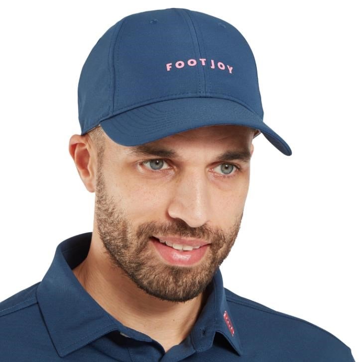FootJoy Fashion cappellino da uomo, dark denim/pink lemonade