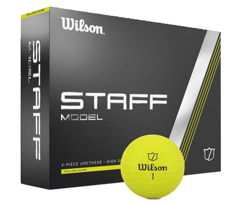 Wilson Staff Model palline da golf 2025, gialle