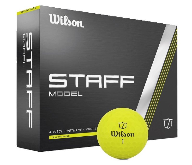 Wilson Staff Model palline da golf 2025, gialle
