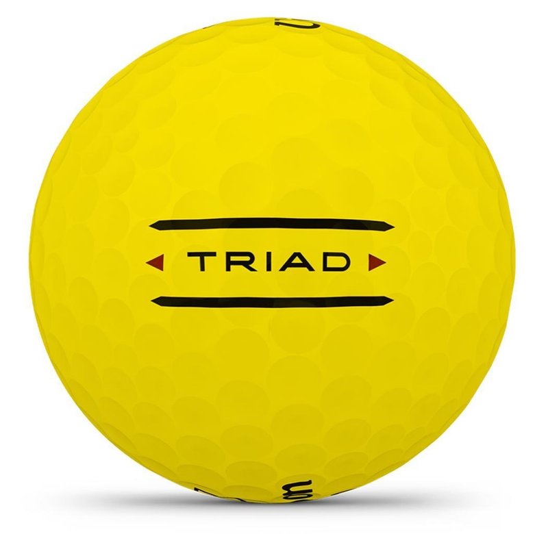Wilson Triad palline da golf 2025 (12 palline), gialle