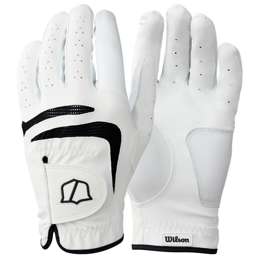 Wilson Grip Plus guanto da golf uomo, bianco