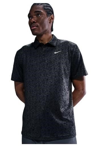 Nike Tour polo uomo, antracite/bianco