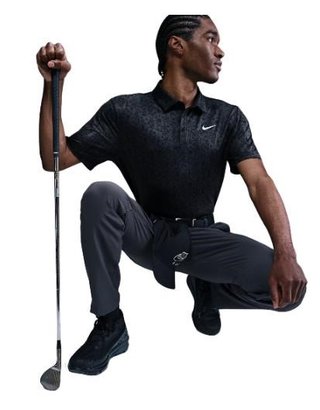 Nike Tour polo uomo, antracite/bianco