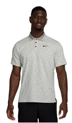 Nike Dri-Fit Tour Micro Print polo uomo, photon dust
