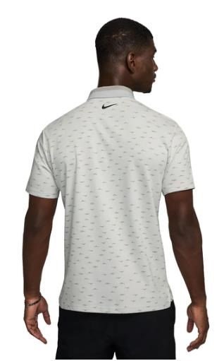 Nike Dri-Fit Tour Micro Print polo uomo, photon dust