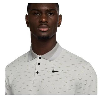 Nike Dri-Fit Tour Micro Print polo uomo, photon dust