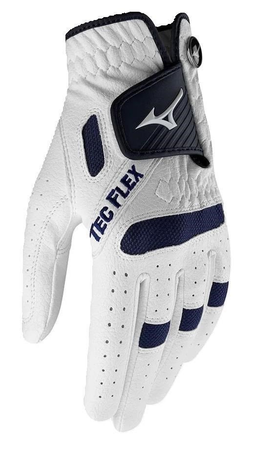 Mizuno TecFlex guanto da golf uomo, bianco