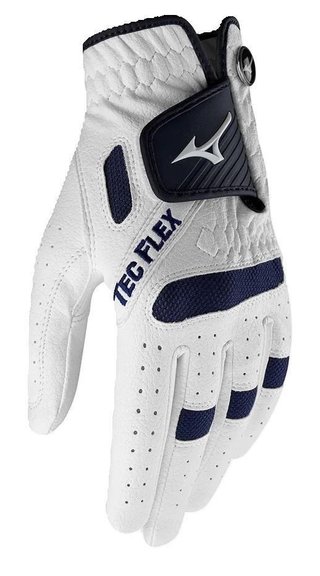 Mizuno TecFlex guanto da golf uomo, bianco