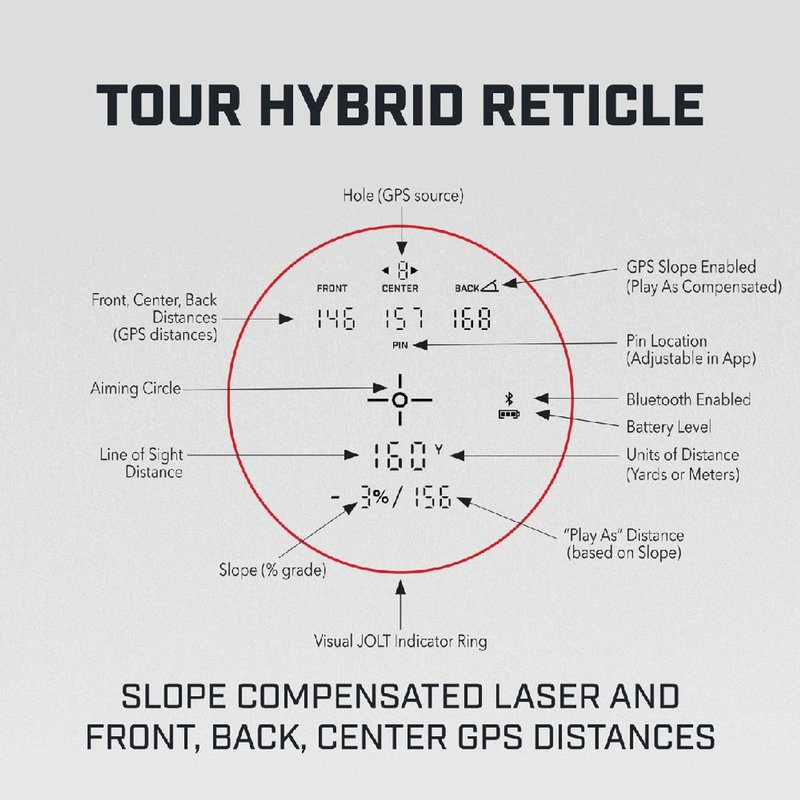 Bushnell Tour Hybrid telemetro laser (Slope)