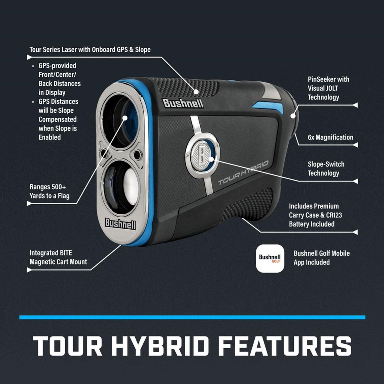 Bushnell Tour Hybrid telemetro laser (Slope)