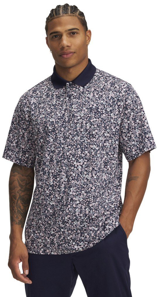 Under Armour Matchplay Printed polo da uomo, blu/flower