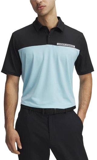 Under Armour T2G Color Block polo da uomo, nero
