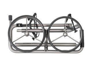 JuCad Edition S carrello manuale a 2 ruote, lega di alluminio + borsa da trasporto JTT, argento