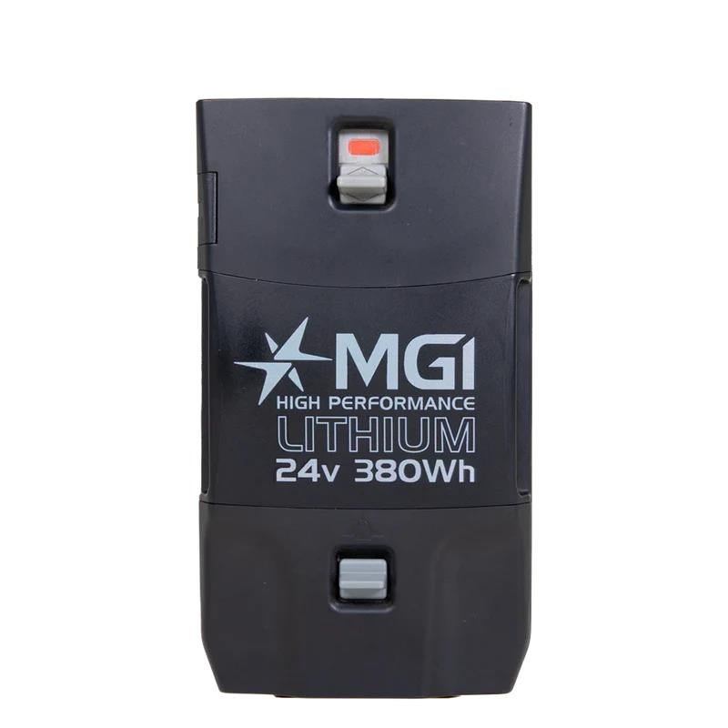 MGI AI Battery - Lithium 24V 380Wh (36 holes), nero