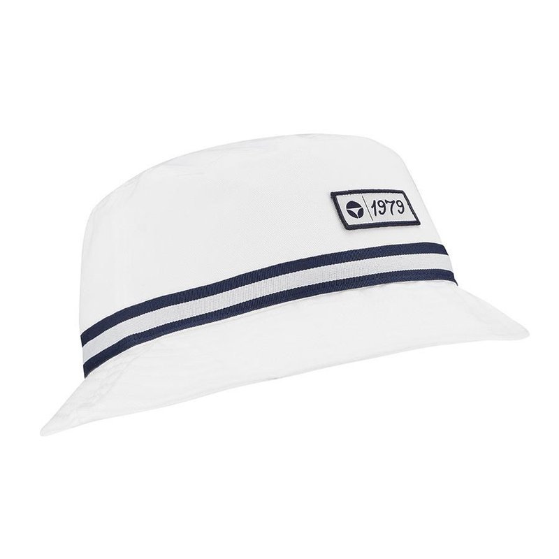 TaylorMade Vintage Twill Bucket cappello, bianco