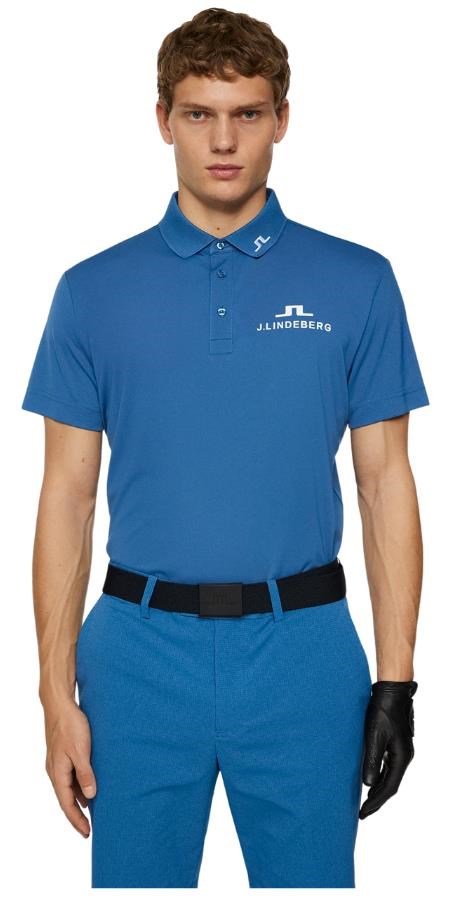 J.Lindeberg KV Tour Golf polo da uomo, blu scuro