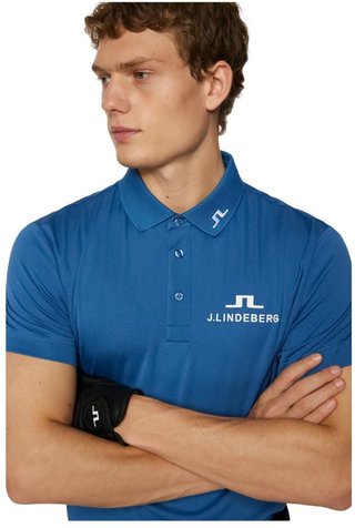 J.Lindeberg KV Tour Golf polo da uomo, blu scuro