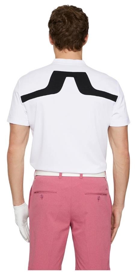 J.Lindeberg Anton polo da uomo, bianco