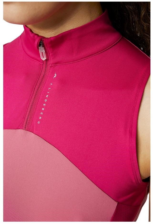 J.Lindeberg Tiana Sleeveless top da donna, rose wine