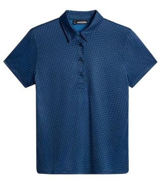 J.Lindeberg Caitlyn polo donna, shadow bridge navy
