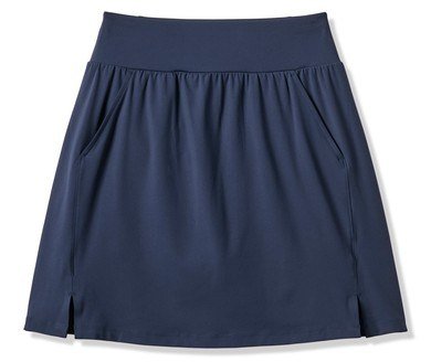 Travis Mathew Game Set Match gonna skort lunga, navy blazer