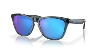 Oakley Frogskins occhiali da sole, lenti Prizm Sapphire Polarized/montatura Crystal Black