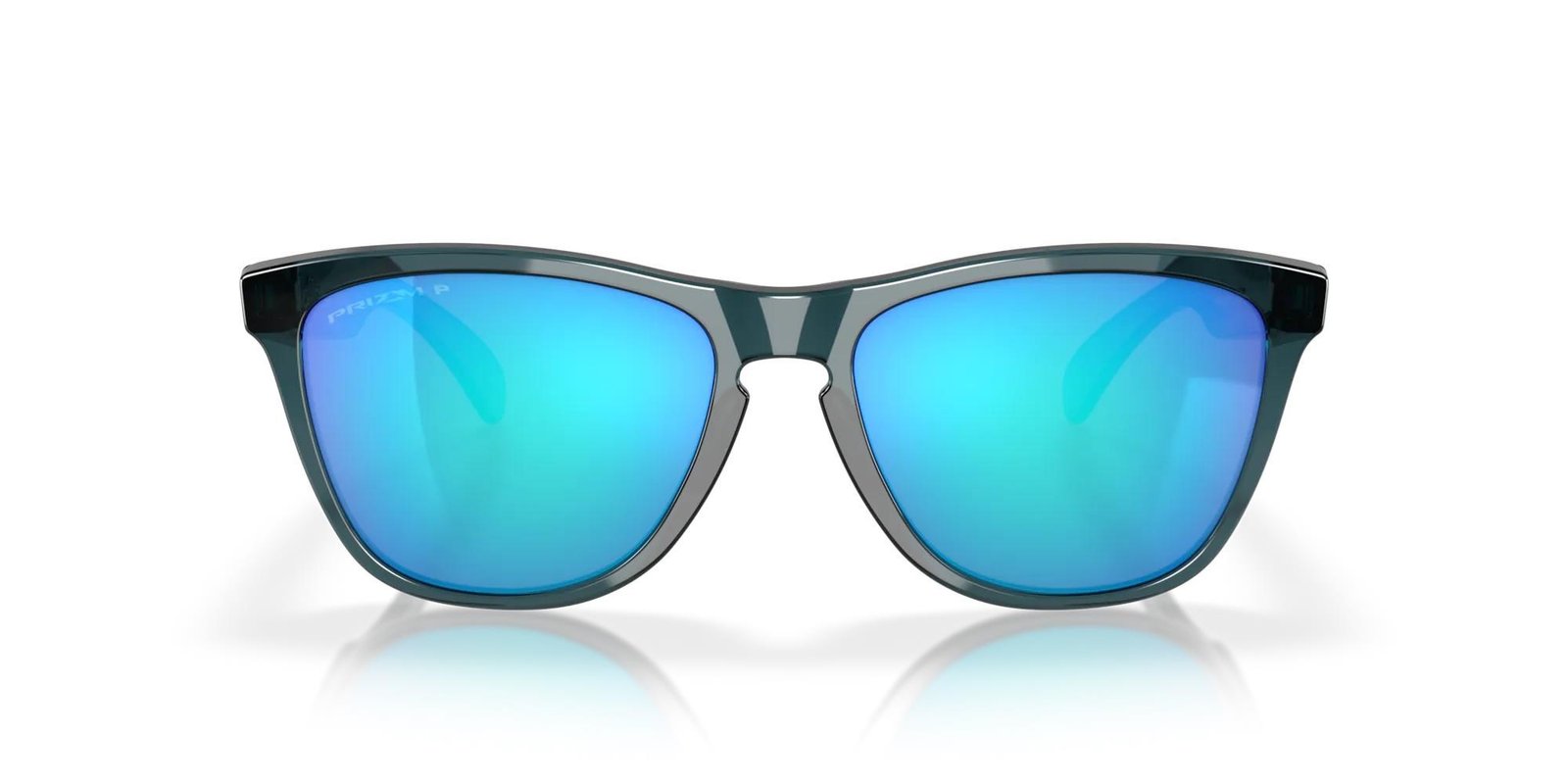 Oakley Frogskins occhiali da sole, lenti Prizm Sapphire Polarized/montatura Crystal Black