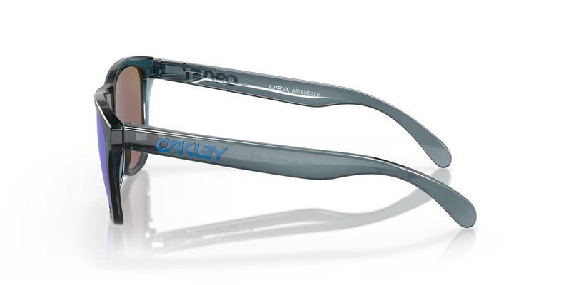 Oakley Frogskins occhiali da sole, lenti Prizm Sapphire Polarized/montatura Crystal Black