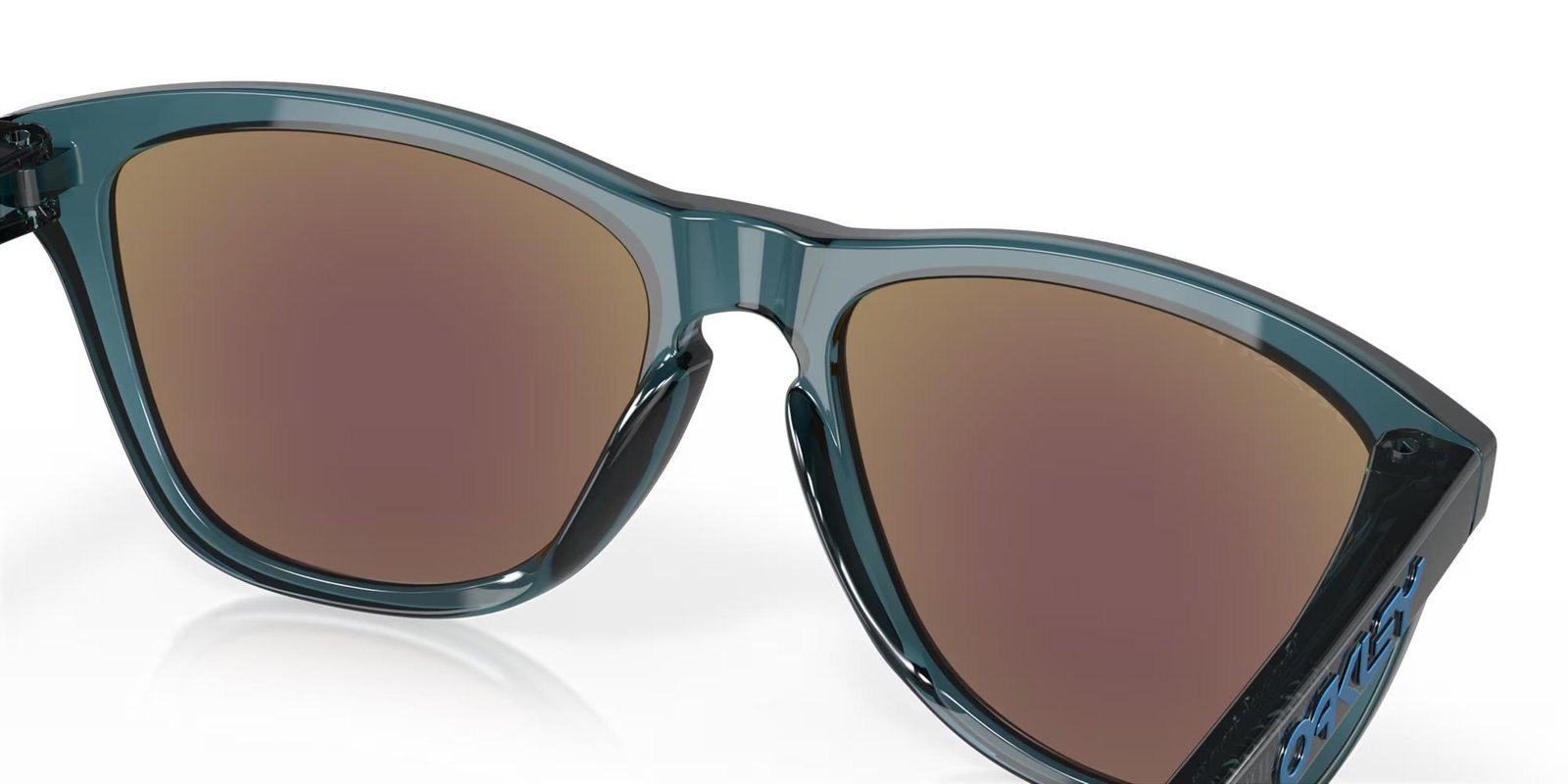 Oakley Frogskins occhiali da sole, lenti Prizm Sapphire Polarized/montatura Crystal Black