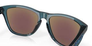 Oakley Frogskins occhiali da sole, lenti Prizm Sapphire Polarized/montatura Crystal Black