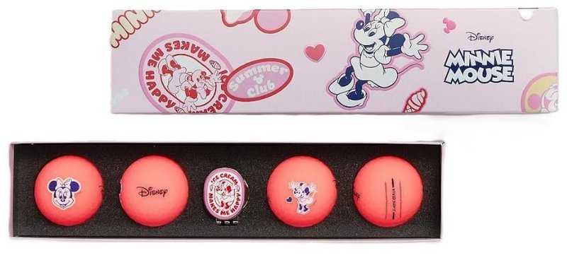 Volvik VIVID Lite DISNEY MINNIE palline da golf, rosa