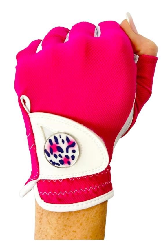 Best of Golf America Half Finger guanto da donna, rosa