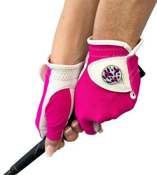 Best of Golf America Half Finger guanto da donna, rosa