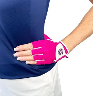 Best of Golf America Half Finger guanto da donna, rosa