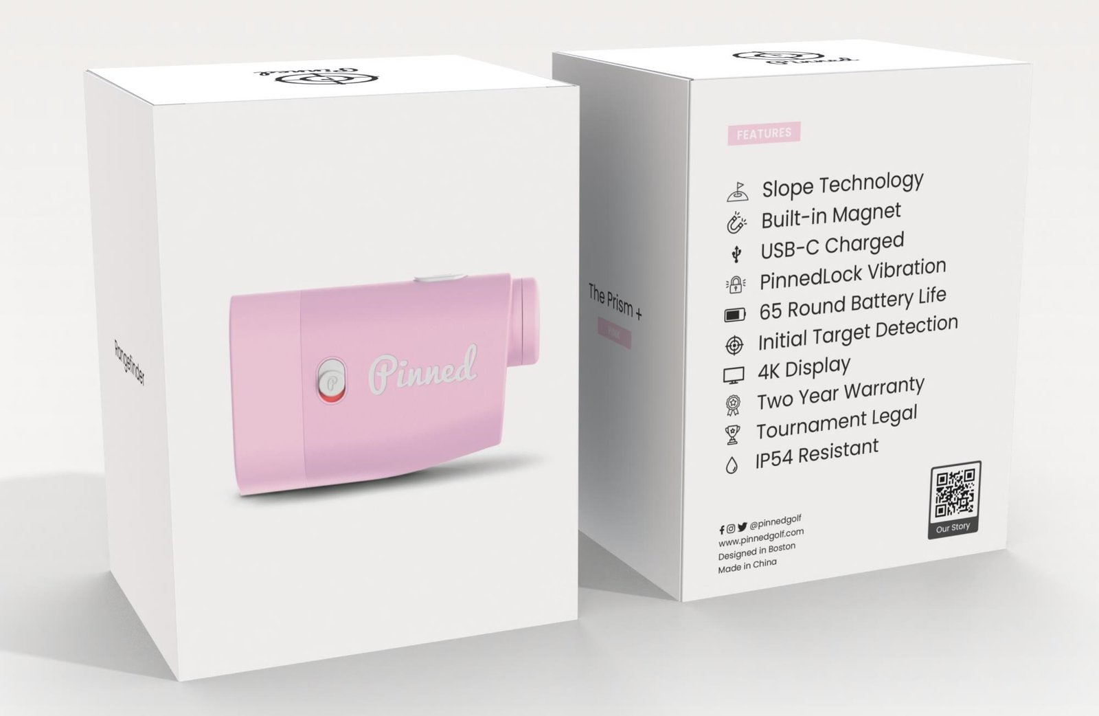 Pinned Prism+ telemetro laser, rosa