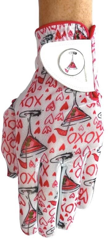 Best of Golf America XOXO guanto da donna, rosa/bianco