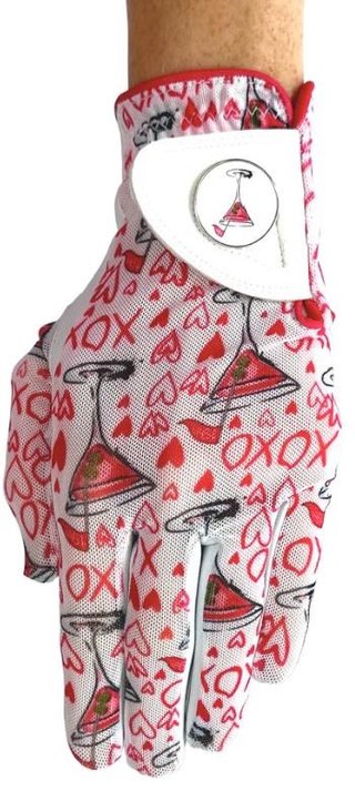 Best of Golf America XOXO guanto da donna, rosa/bianco