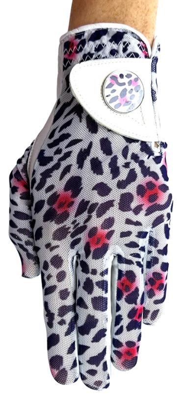 Best of Golf America Ladybird guanto da golf donna, bianco/rosa
