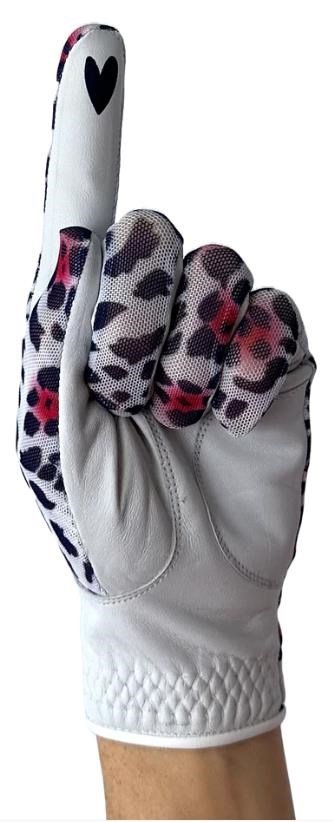 Best of Golf America Ladybird guanto da golf donna, bianco/rosa