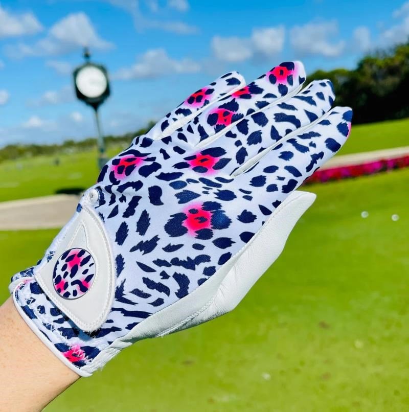 Best of Golf America Ladybird guanto da golf donna, bianco/rosa