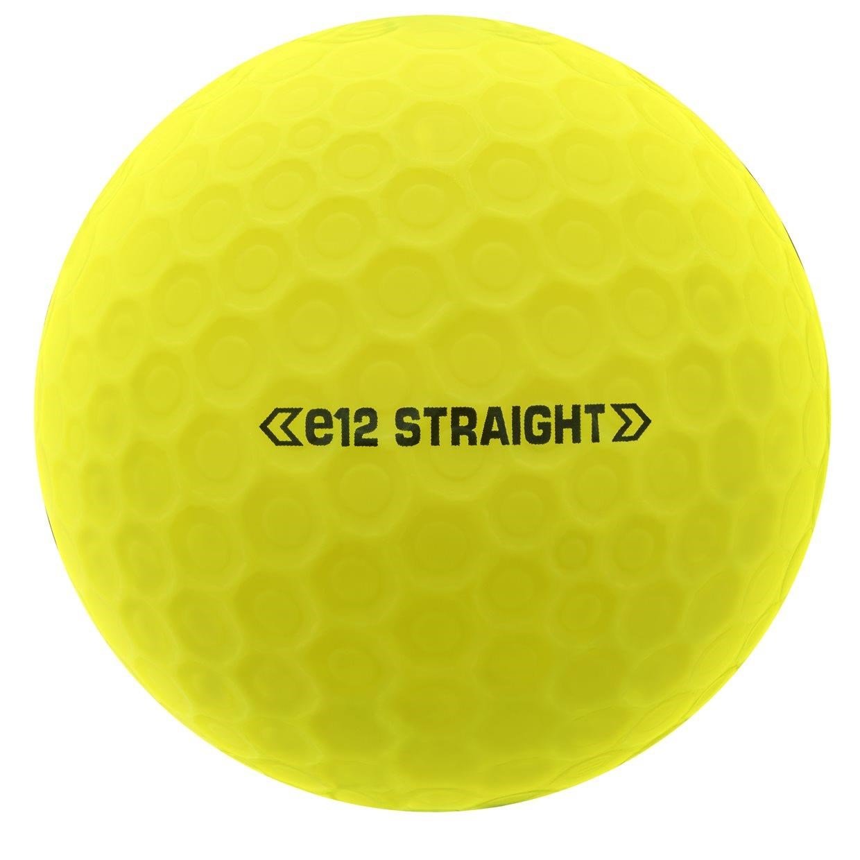 Bridgestone e12 Straight MindSet palline da golf, gialle opache