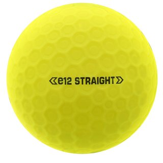 Bridgestone e12 Straight MindSet palline da golf, gialle opache