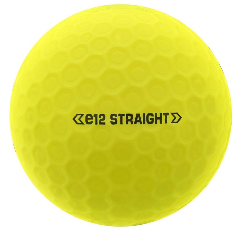 Bridgestone e12 Straight MindSet palline da golf, gialle opache