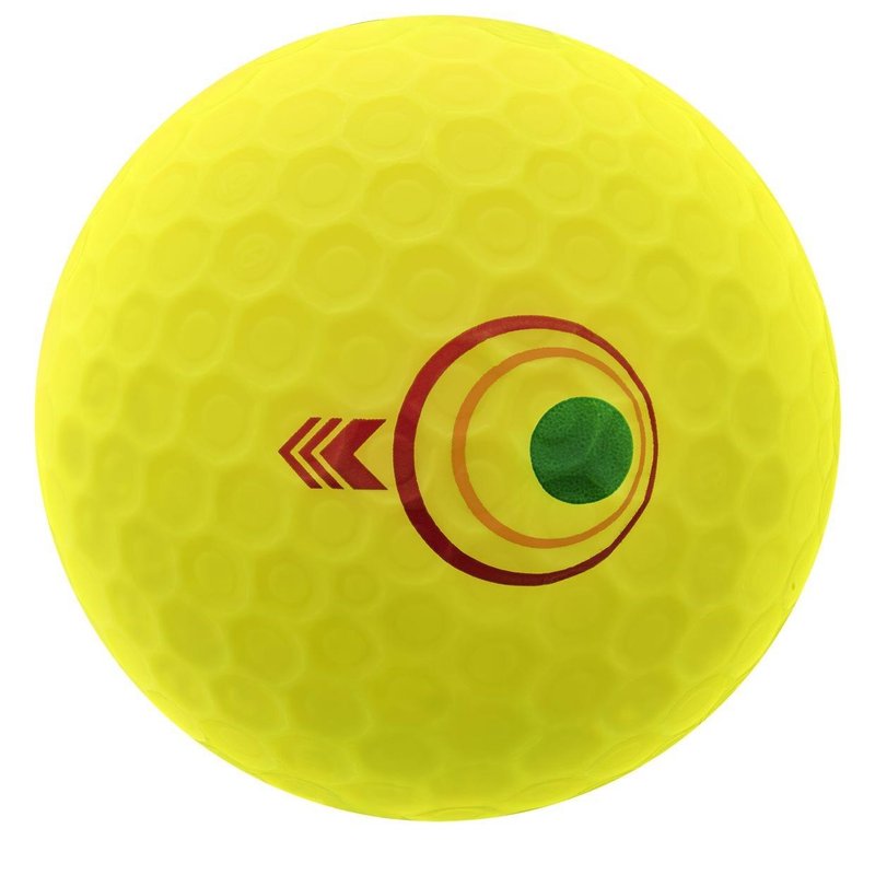 Bridgestone e12 Straight MindSet palline da golf, gialle opache
