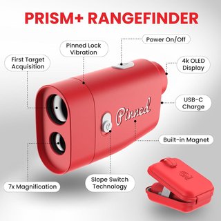 Pinned Prism+ telemetro laser, rosso