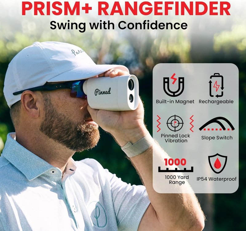 Pinned Prism+ telemetro laser, rosso