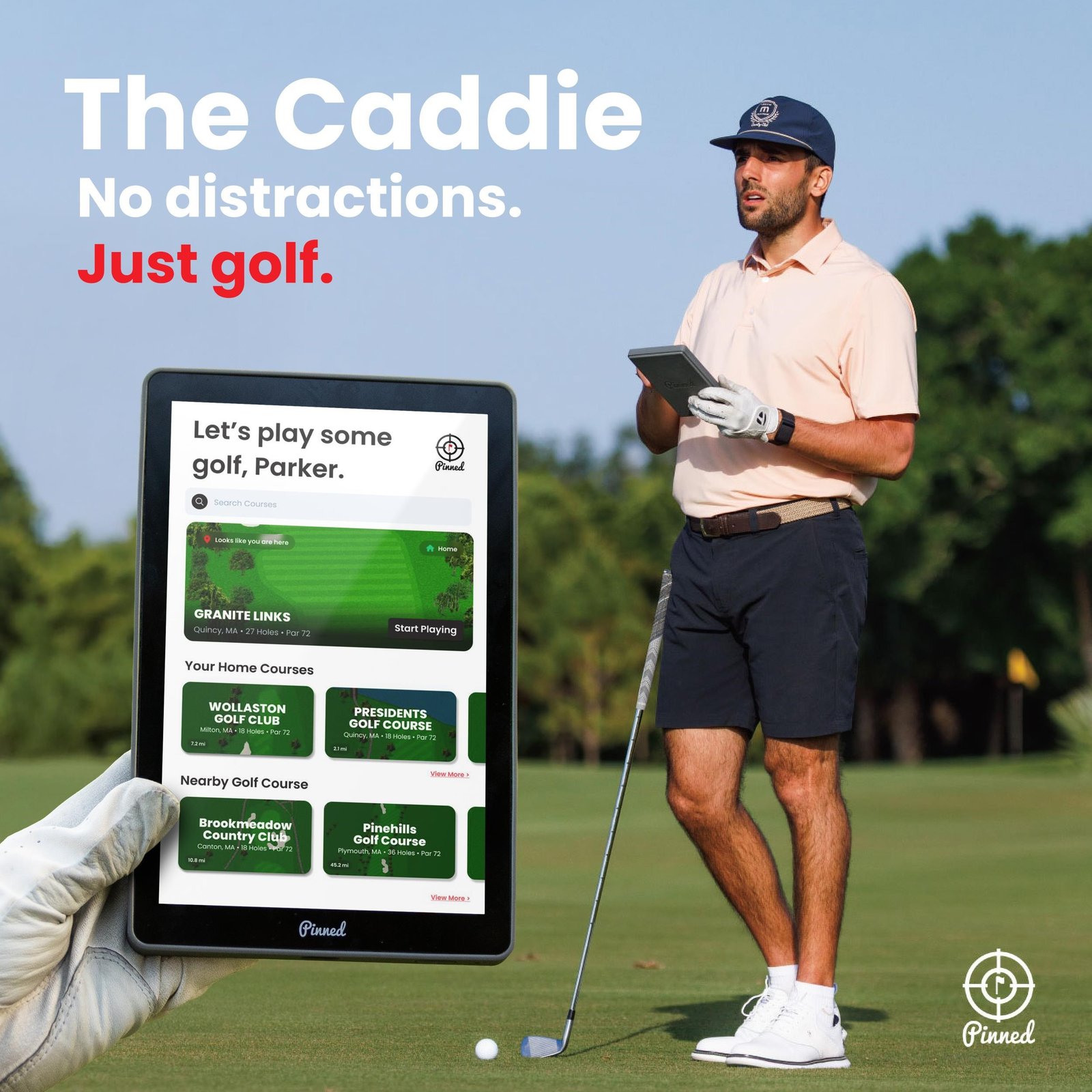 Pinned The Caddie GPS launch monitor