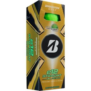 Bridgestone e12 Straight MindSet palline da golf, verde opaco