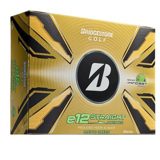 Bridgestone e12 Straight MindSet palline da golf, verde opaco