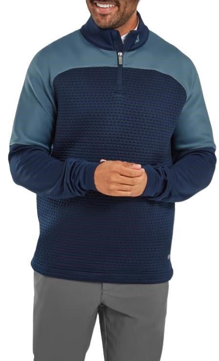 FootJoy ThermoSeries Jacquard Midlayer felpa uomo, navy slate